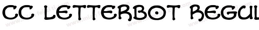 CC Letterbot Regular字体转换
